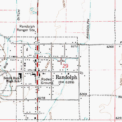 Topographic Map of Little Creek, UT