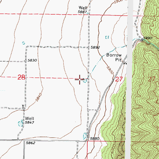 Topographic Map of Little Creek, UT