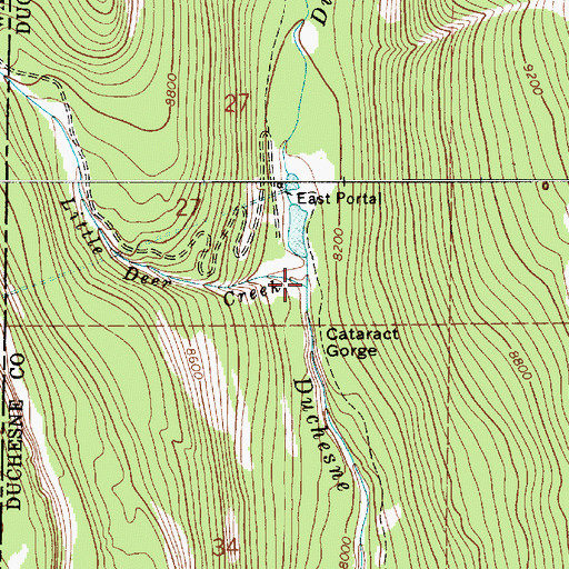Topographic Map of Little Deer Creek, UT