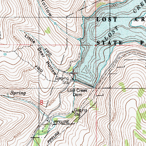 Topographic Map of Little Deer Hollow, UT
