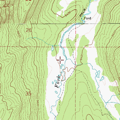 Topographic Map of Little East Fork, UT