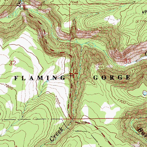 Topographic Map of Little Elk Creek, UT