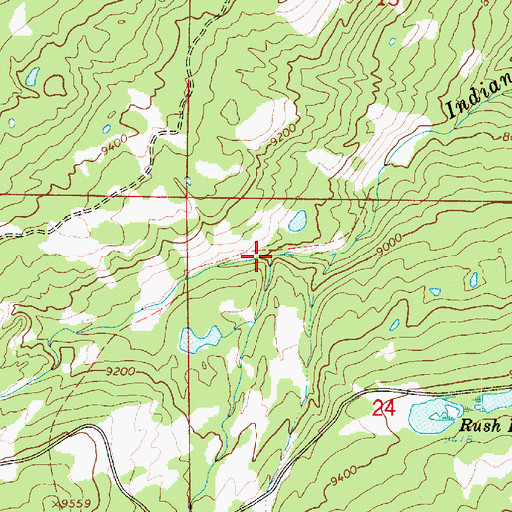 Topographic Map of Little Horse Creek, UT