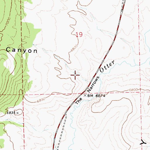 Topographic Map of Little Pole Canyon, UT