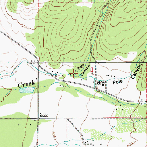 Topographic Map of Little Pole Canyon, UT