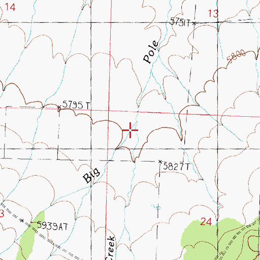 Topographic Map of Little Pole Creek, UT