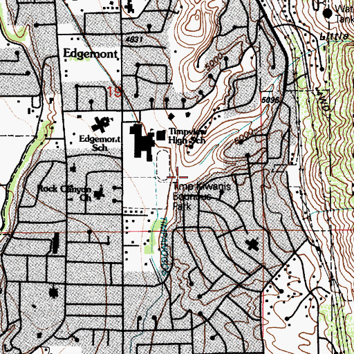 Topographic Map of Little Rock Canyon, UT
