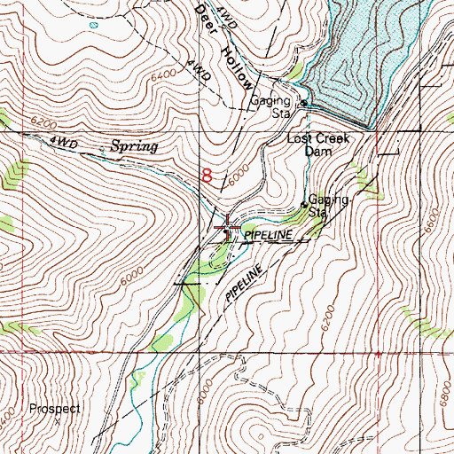 Topographic Map of Little Trail Creek, UT