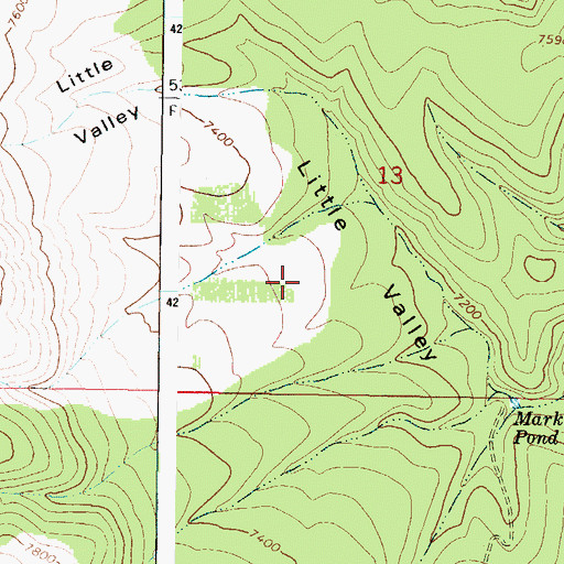 Topographic Map of Little Valley, UT