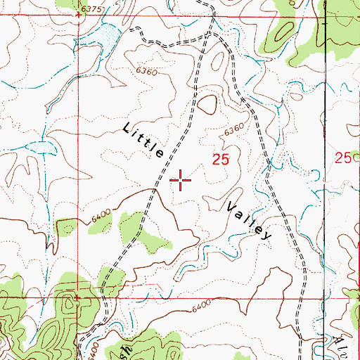 Topographic Map of Little Valley, UT