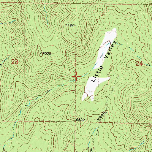 Topographic Map of Little Valley, UT