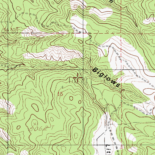 Topographic Map of Little Valley, UT