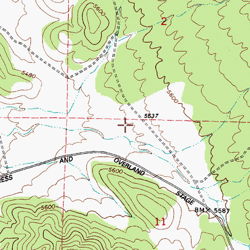 Topographic Map of Little Valley, UT