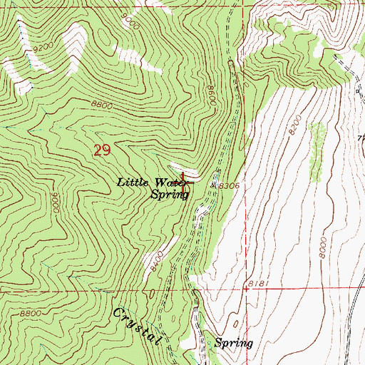 Topographic Map of Little Water Spring, UT
