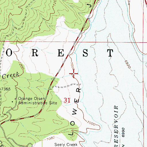 Topographic Map of Littles Creek, UT