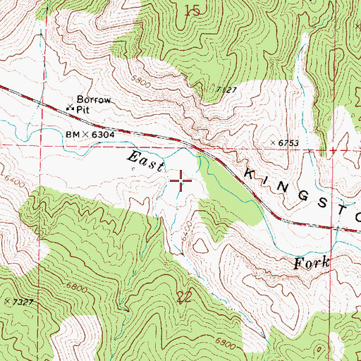 Topographic Map of Log Hollow, UT