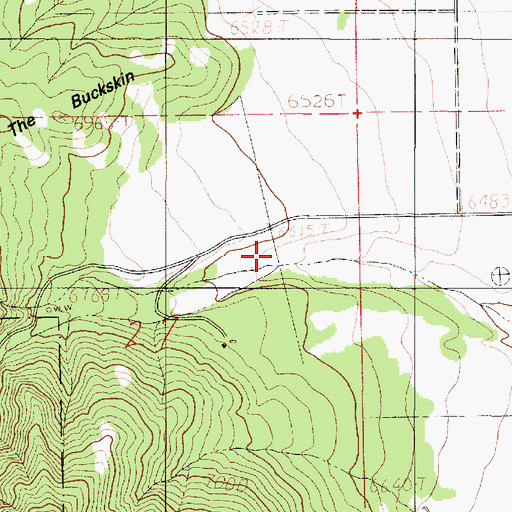 Topographic Map of Log Hollow, UT