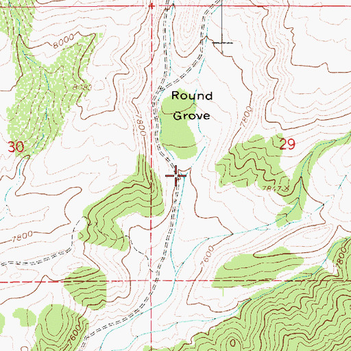 Topographic Map of Log Hollow, UT