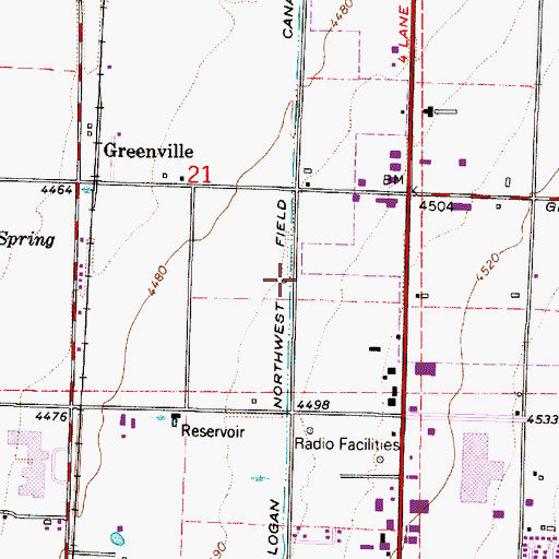 Topographic Map of Logan Northwest Field Canal, UT
