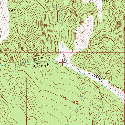 Topographic Map of Logge Canyon, UT