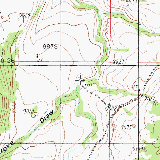 Topographic Map of Logging Grove Draw, UT