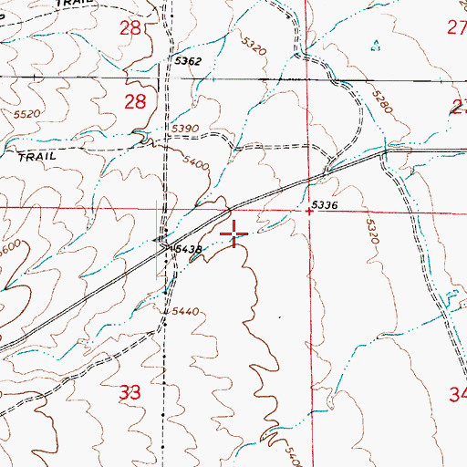 Topographic Map of Lone Cedar Canyon, UT