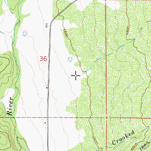 Topographic Map of Lone Pine Creek, UT