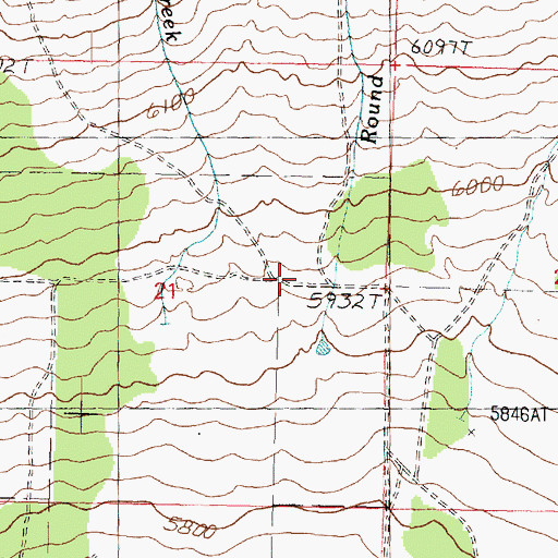 Topographic Map of Long Birch Creek, UT