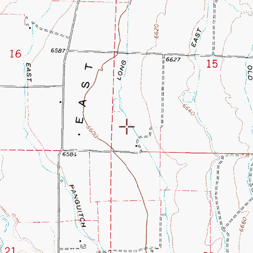 Topographic Map of Long Canal, UT
