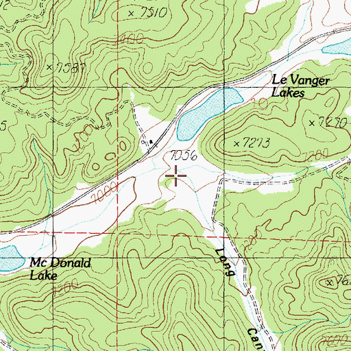 Topographic Map of Long Canyon, UT