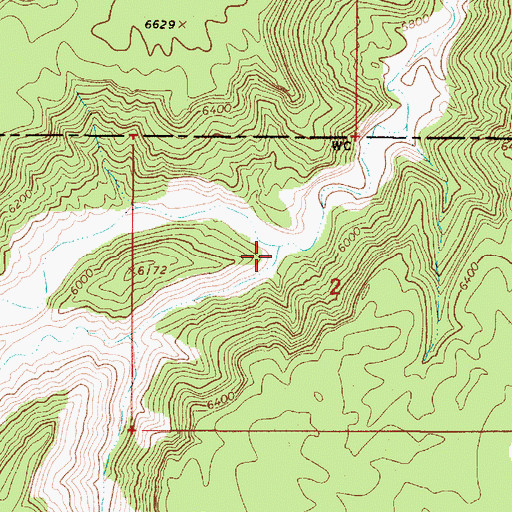 Topographic Map of Long Canyon, UT