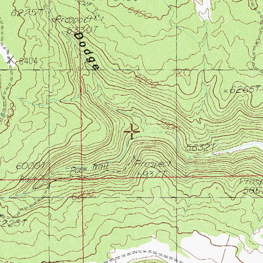 Topographic Map of Long Canyon, UT