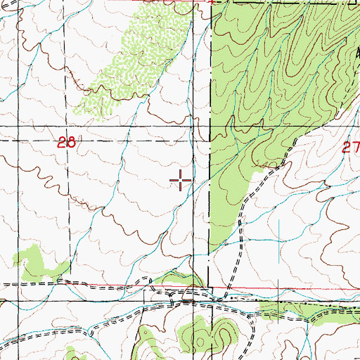 Topographic Map of Long Canyon, UT