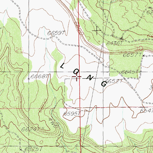 Topographic Map of Long Canyon Point, UT