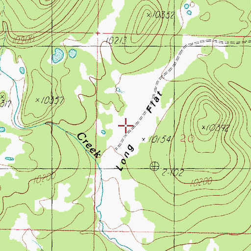 Topographic Map of Long Flat, UT