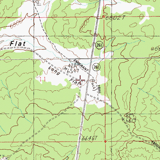 Topographic Map of Long Flat, UT