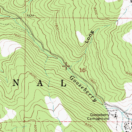 Topographic Map of Long Hollow, UT