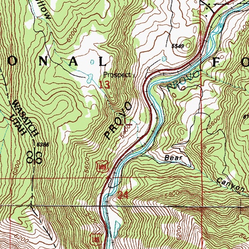 Topographic Map of Long Hollow, UT