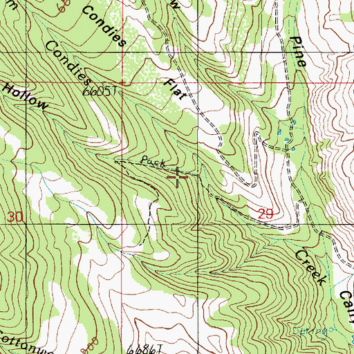 Topographic Map of Long Hollow, UT