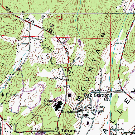 Topographic Map of Humoro, AL