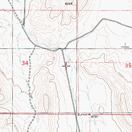 Topographic Map of Long Valley, UT