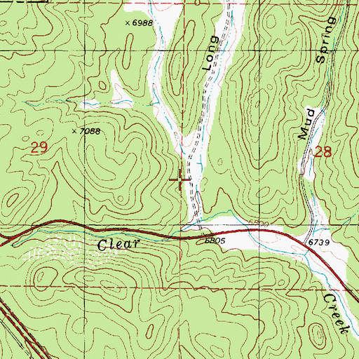 Topographic Map of Long Valley, UT