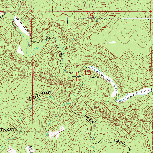 Topographic Map of Lost Canyon, UT