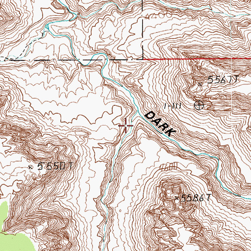 Topographic Map of Lost Canyon, UT