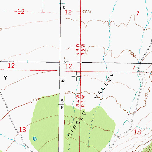 Topographic Map of Lost Creek, UT