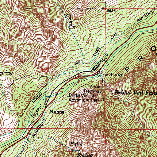 Topographic Map of Lost Creek, UT