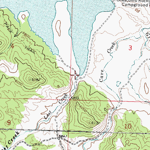 Topographic Map of Lost Creek, UT
