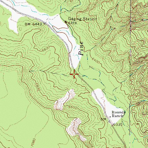 Topographic Map of Lost Creek, UT