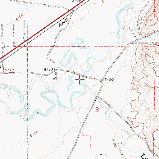 Topographic Map of Lost Creek, UT