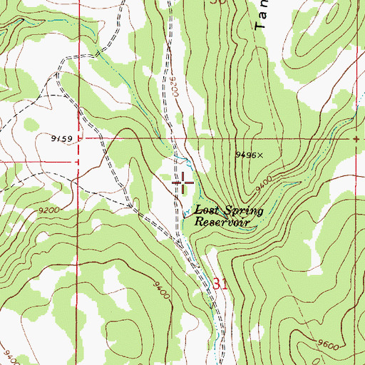 Topographic Map of Lost Spring Draw, UT